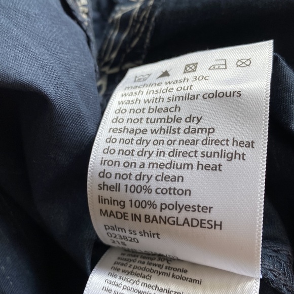 Men’s Mountain Warehouse Tropical Print Button-down Short Sleeve Shirt - Picture 9 of 10